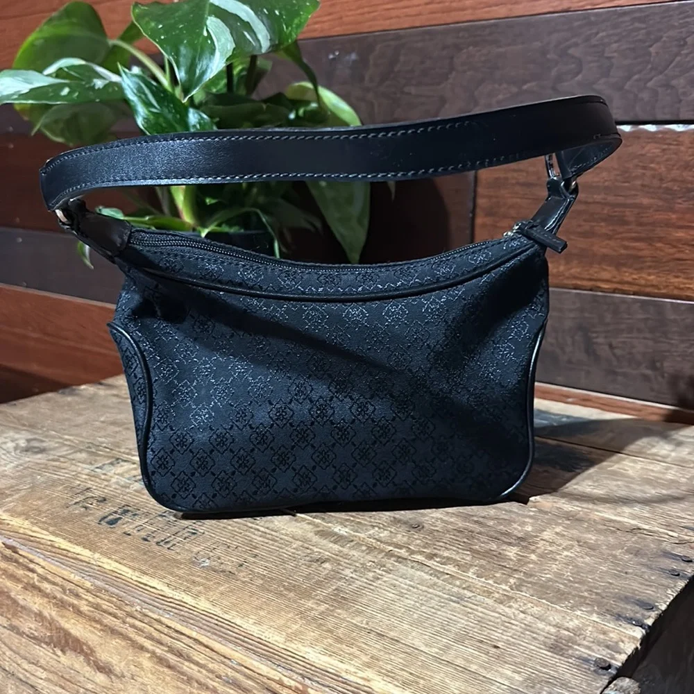Villager Black Diamond Pattern Mini Hobo Bag